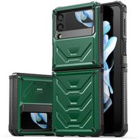 Rugged Phone Case for Samsung Galaxy Z Flip 4 3 5G 2025, Shockproof and Anti-Scratch Silicone Bumper Case for Galaxy Z Flip 4 for Galaxy Z Flip 4