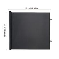 Retractable Pet Fence Barrier with Universal Hooks Folding Pet Safety Gate Easy Installation Pet Isolation Gate for Home Gate