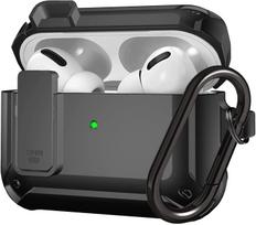 For Airpods 4/Pro 2/AirPods 1/2/3 Case with Lock, Rugged Shell Military Armor Protective Cover Wireless Earphone With Keychain For AirPods Pro
