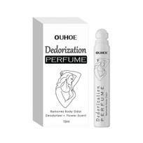 Ouhoe Deodorant Perfume Ball Relieving Armpit Body Odor Refreshing Antiperspirant Natural Fragrance Portable Perfume