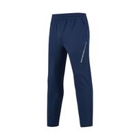 Skechers Basic Sports Series Woven Comfortable Thin Velvet Casual Pants Men bottoms Navy-Blue P424M145-002Z M