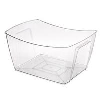 Ice Bucket with Handle, 12/18L Beer Wine Chiller for Party, Clear Beverage Tub for Mimosa & Cocktail Bar, Portable Champagne Cooler for Outdoor Fruit L A