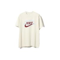 Men's Nike SS22 Logo Alphabet Printing Round Neck Short Sleeve Light Bone T-Shirt DR8007-072 XL