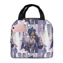 Kaeya Game Genshin Impact Anime Insulated Lunch Bag for Women Kids Portable Food Boxes Thermal Lunch Box Tote One Size