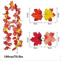 Vibrant And Natural Maple Leaf Wreath For Thanksgiving And Christmas Decor Red Maple Leaves