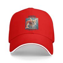 Trippi Troppi Cat Baseball Cap  Vintage Trucker Hat Summer Couple Women Outdoor Gym Snapback Cap One Size