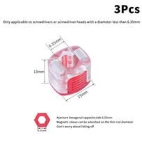 3PCS Screwdriver Bit Powerful Magnetizer Universal 1/4  Hex Drill Magnetic Ring Screw Holder Magnetic Coil Repair Hand Tools