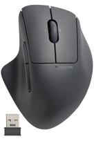 ELECOM SHELLPHA Wireless Mouse, 2.4GHz, Silent, 5 Buttons + Tilt Wheel, Black (M-SH30DBSKBK)