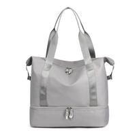 Nylon Bag Gym Bag for Women with Shoe Compartment Durable Lightweight Yoga Large Handbag Luggage Shoulder Bag Large Duffle Bag