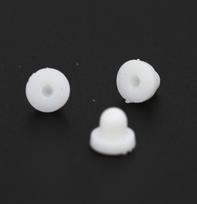 Eco-friendly Silicone Ear Pads for DIY Jewelry - Anti-pain, Soft, Milky White Ear Plugs Small ear pads (approx. 10,000 pieces/package)