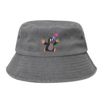 Style Cartoon The Little Mole Bucket Hat Girl Lightweight Hiking  Fishing Caps Bob Hats One Size
