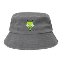 Women Bucket Hat Glitchd Gir Invader Zim Travel Headwear Packable Outdoor Sport Fishing Hat  Bob Hats Gifts Idea One Size