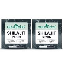 Neuherbs Pure Himalayan Shilajit Resin Natural Vitality Minerals For Post Workout Muscle Recovery 20 g X Pack Of 2
