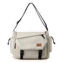Vyriška didelės talpos rankinė per petį, neperšlampama, daugiafunkcė kurjerio rankinė, unisex, kelioninė, verslo, sling tipo rankinė balta
