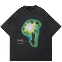 benber vintage Streetwear Abstract Human Body Printed TShirt S