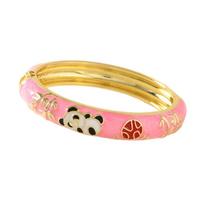 Cartoon Panda Bamboo Chinese Panda Bangle Traditional Women's Hand Bracelet  Gifts for Women Girl rožinė