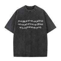 benber vintage Women Washed Vintage Rock Band Korn Graphic Print Tshirt Male Metal Music  Tshirts Women Kawaii Cute Pink T Shirt S
