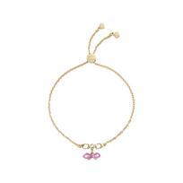 COACH Bow design glass bracelet women's gold auksas