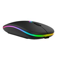 Wireless Mouse with Bluetooth 5.2, Silent Operation, Instant Connection, Ultra-Thin, Compact, USB Rechargeable, 2.4GHz, 3-Stage DPI Switching, High