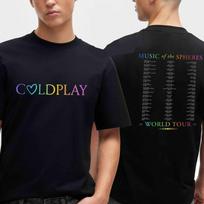 Coldplay 2026 Music Of The Spheres World Tour Heart Logo Two Sided T-Shirt Gift S