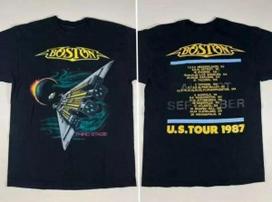 Boston Rock Band Concert Tour 1987 T-Shirt Cotton Full Size S to 5XL Holiday Gif L
