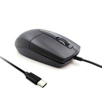 Wired Mouse, Type-C Connection, Silent, Medium Size, Optical, 1000 DPI, Lightweight, Portable, Ambidextrous, Laptop Compatible,
