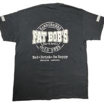 Fat Bob’s Bar  Grill Shirt Men’s L Beer Brewery Food Logo Graphic T-Shirt S