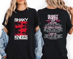 Shaky Gaze 2026 Tour Shirt Alt Rock Music Festival Graphic Tee XL