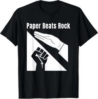 2026 SALE! Paper Beats Rock Funny Tee T-Shirt All Size S-4XL Fan Gift XXL