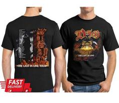 Vintage 80s Dio Rock Band Last In Line Tour T-shirt size S-5XL M