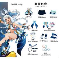 Genshin Impact Cosplay Costume Wig Hair Women Dancer Dress Carnival Uniform Anime Halloween Costumes L balta