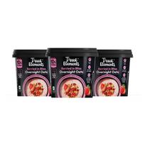 True Elements Overnight Oats Berried in Bliss 186 g (Pack of 3 * 62 g)