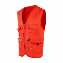 V Neck Fishing Vest Zip Up Outdoor Vest Durable Cargo Vest  Outdoor XL oranžinė