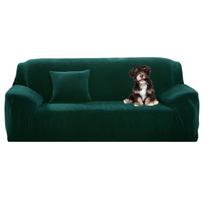 Stretch Velvet Sofa Covers for 1/2/3/4 Couch Covers Sofa Slipcovers Furniture Protector Soft with Non Slip Elastic Bottom 1seat (90-140cm)