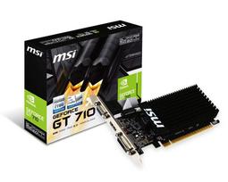 MSI Fanless Low-Profile GeForce GT 710 Graphics Card, 2GB Memory Model (GT 710 2GD3H LP)