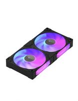 EZDIY-FAB BF12 240mm PC Case Fan, Dual 120mm Fans, Single Frame, 28mm Thick, High Static Pressure, High Airflow, PWM 1800RPM, Quiet Operation, 5V