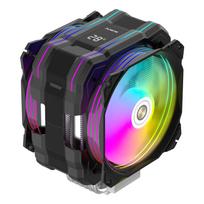 The ALSEYE M120DPlus CPU Cooler, a temperature-indicating air-cooled CPU cooler, comes with dual ARGB PWM 120mm fans and supports Intel