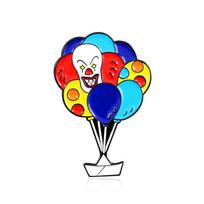 Custom Colorful Circus Clown Balloon Brooch