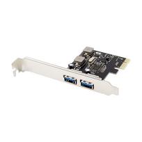 AREA USB 3.0 2-Port Add-on Board, Renesas D720202 Chip, PCI Express x1 Connection, UASP Low Profile Compatible, SD-PEU3R-A2L