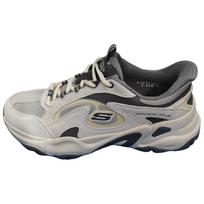 Skechers DLites 5.0 Panda Shoes Men Sneakers Light-Gray Black 232417-GYGR 39.5