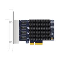 GLOTRENDS LE8245 (A3) 2.5Gbps LAN Card, 4 Ports, 25001000100Mbps NIC, RJ45 LAN Ports (PCI-Express X4 Connection)