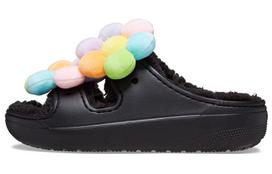 Crocs Classic Cozy Daisy Clogs 'Black Multi' Women's 209240-001 36-37