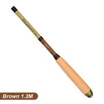 1.2M-2.1M Ultra Short Carbon Fishing Rod Super Light Hard Mini Portable Telescopic Fishing Pole with Rod Pocket