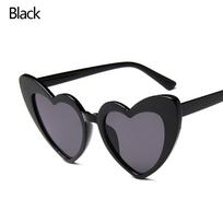 Heart-Shaped Sunglasses for Women Fashion Love Heart Sun Shades UV400 Protection Eyewear Ladies Trendy Street Sun Glasses As Shown juoda