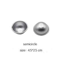 2Pcs/set Round Aluminium Alloy Bath Bomb Molds DIY Tool Salt Ball Homemade Crafting Semicircle Sphere Shell Metal Bath Tool Mold
