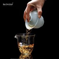 Jingdezhen Yingqing Ceramic Travel Gaiwan Tea Set - Guose Tianxiang