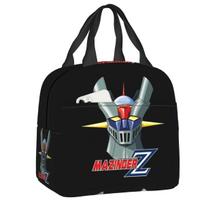 Goldrake Goldorak Anime Mazinger Z Portable Lunch Boxes UFO Robot Grendizer Cooler Thermal Food Insulated Lunch Bag 22x20x13cm