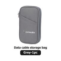 Travel Data Cable Organizer Pouch Carry Case Portable Storage Bag For Citroen Grand Berlingo Jumper Celysee Xsara Picasso