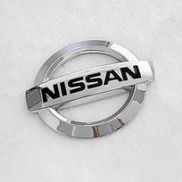 ABS Car Front Grille Tail Logo Emblem Rear Sticker Badge Nissan 350Z Qashqai Sylphy X-Trail 370Z Altima Juke Kicks Micra NV200 8.7x7.5