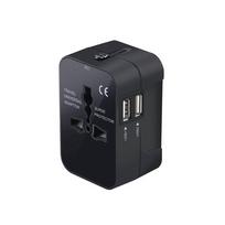 Universal Travel Adapter With 2 USB or USB Type-C Ports Power Charger Adapter Socket Plug Adaptor For EU UK US AU Power Outlet Dual USB